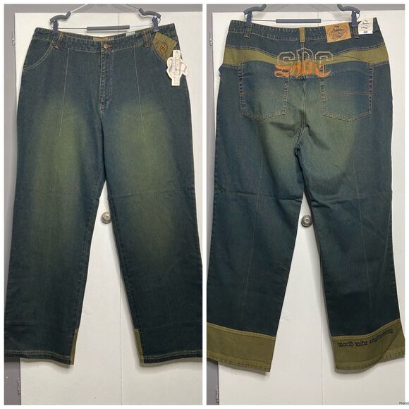 Snoop Dogg Jeans Mens 40x33 Y2K Hip Hop Relaxed Loose Fit Ultra Baggy Rap NWT